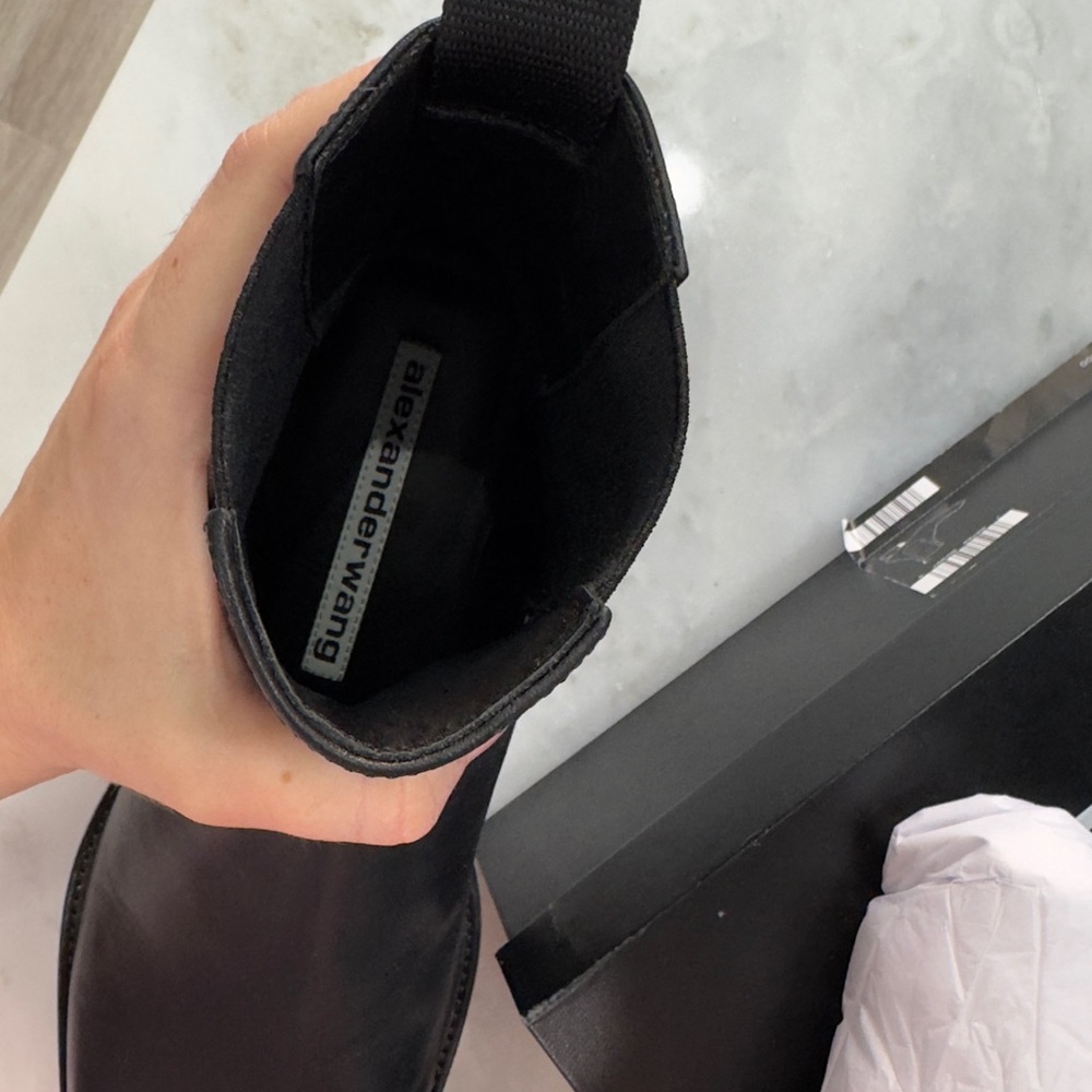 Alexander Wang Black Leather Chelsea Boots - Picture 5 of 14